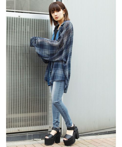 EMODA（エモダ）の「コンビネーションハイヒールサンダル（サンダル・レディース・ホワイト/ブラック/オレンジ・SMALL/MEDIUM/LARGE）」の5枚目の写真