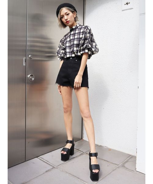 EMODA（エモダ）の「コンビネーションハイヒールサンダル（サンダル・レディース・ホワイト/ブラック/オレンジ・SMALL/MEDIUM/LARGE）」の8枚目の写真