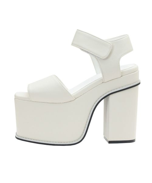 EMODA（エモダ）の「コンビネーションハイヒールサンダル（サンダル・レディース・ホワイト/ブラック/オレンジ・SMALL/MEDIUM/LARGE）」の17枚目の写真