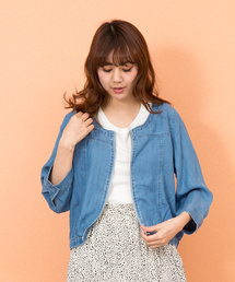 MARBLE WALTS | ノーカラーカジュアルジャケット(ブルゾン)