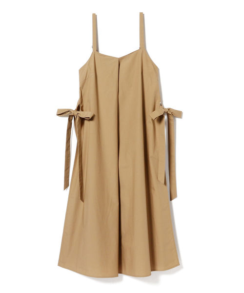 Ray BEAMS(レイビームス)の「Ray BEAMS / サイド スリット サロペット ワンピース(ワンピース・レディース・ブラック/ベージュ・ONE SIZE)」の5枚目の写真