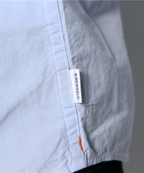 R.NEWBOLD（アールニューボールド）の「HALFTIME SHIRT/LS/145609（シャツ/ブラウス・メンズ・ホワイト/ブルー・LARGE/X-LARGE/MEDIUM/SMALL）」の8枚目の写真