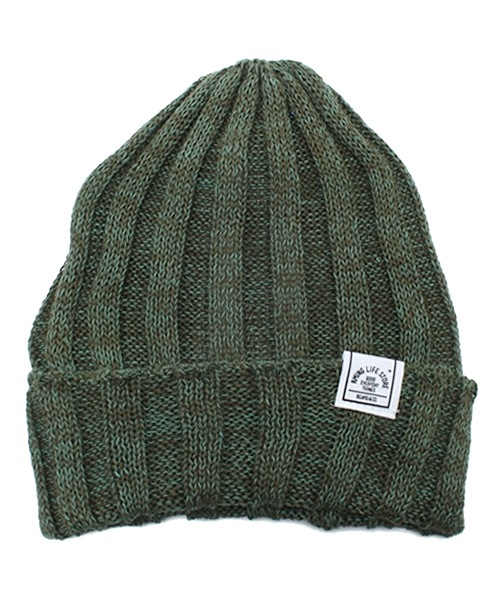 B:MING by BEAMS（ビーミングバイビームス）の「ビーミング by ビームス / 綿麻ビーニー（ニットキャップ/ビーニー・メンズ・ライトグレー/オリーブ/ネイビー・FREE）」の2枚目の写真