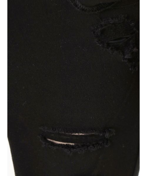 EMODA（エモダ）の「ヘムカットオフハイウエストパギンス（デニムパンツ・レディース・ライトブルー/ブラック/インディゴブルー・SMALL/MEDIUM/X-SMALL）」の5枚目の写真