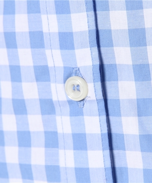 Denime（ドゥニーム）の「ギンガムチェックシャツ（シャツ/ブラウス・レディース・ブラック/ブルー/サックスブルー/ネイビー・FREE）」の6枚目の写真