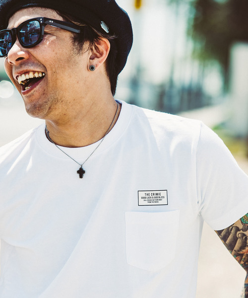 CRIMIE(クライミー)の「BOX LOGO POCKET T SHIRT(Tシャツ/カットソー・メンズ・ブラック/ホワイト・XS/S/M/L/XL/XXL)」の7枚目の写真