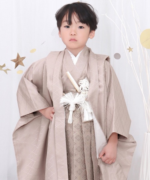 キョウエツ 5歳 男の子 羽織 袴 くすみブルー110-120cm 12点セット