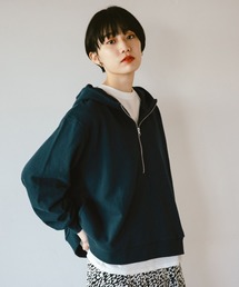 PAGEBOY | ハーフジップウラケパーカー(パーカー)