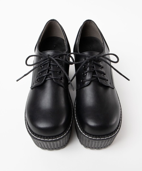 WEGO（ウィゴー）の「WEGO/レースアップボリュームシューズ（その他シューズ・レディース・ブラック・MEDIUM/LARGE）」の13枚目の写真