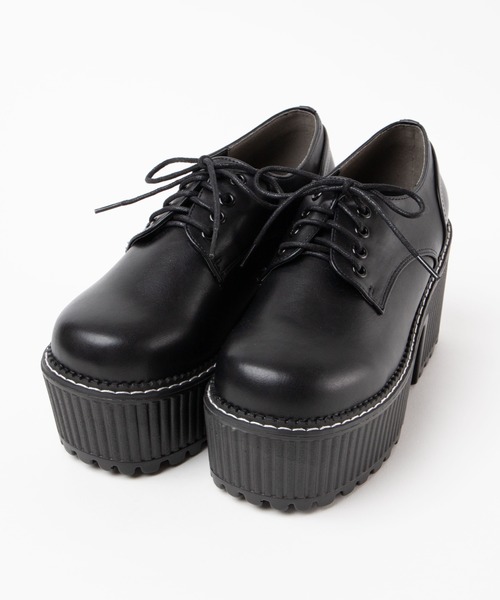 WEGO（ウィゴー）の「WEGO/レースアップボリュームシューズ（その他シューズ・レディース・ブラック・MEDIUM/LARGE）」の12枚目の写真