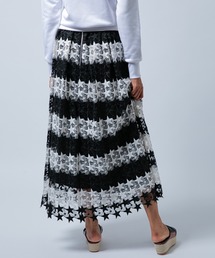 ダブルスタンダードクロージング ケミカルレースタイトスカート　ブラウン DOUBLE STANDARD CLOTHING - ダブルスタンダードクロージング