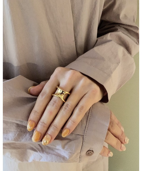 mou(モウ)の「Silver925 lrregular ring(リング・レディース・シルバー/ゴールド・FREE)」の3枚目の写真