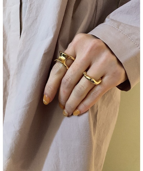 mou(モウ)の「Silver925 lrregular ring(リング・レディース・シルバー/ゴールド・FREE)」の5枚目の写真