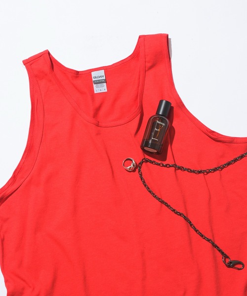 GILDAN（ギルダン）の「【GILDAN】USA ウルトラコットン タンクトップ GL2200 レイヤード ルーズ MURS（タンクトップ・メンズ・ホワイト/ブラック/グレー/ネイビー/ロイヤルブルー/パープル/レッド/サックスブルー/チャコールグレー・M/L/XL/S）」の9枚目の写真