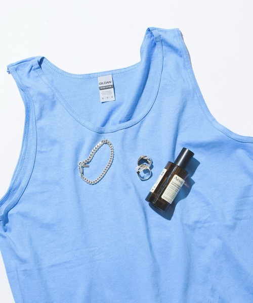 GILDAN（ギルダン）の「【GILDAN】USA ウルトラコットン タンクトップ GL2200 レイヤード ルーズ MURS（タンクトップ・メンズ・ホワイト/ブラック/グレー/ネイビー/ロイヤルブルー/パープル/レッド/サックスブルー/チャコールグレー・M/L/XL/S）」の6枚目の写真