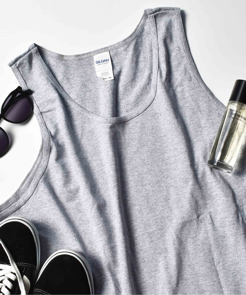 GILDAN（ギルダン）の「【GILDAN】USA ウルトラコットン タンクトップ GL2200 レイヤード ルーズ MURS（タンクトップ・メンズ・ホワイト/ブラック/グレー/ネイビー/ロイヤルブルー/パープル/レッド/サックスブルー/チャコールグレー・M/L/XL/S）」の11枚目の写真