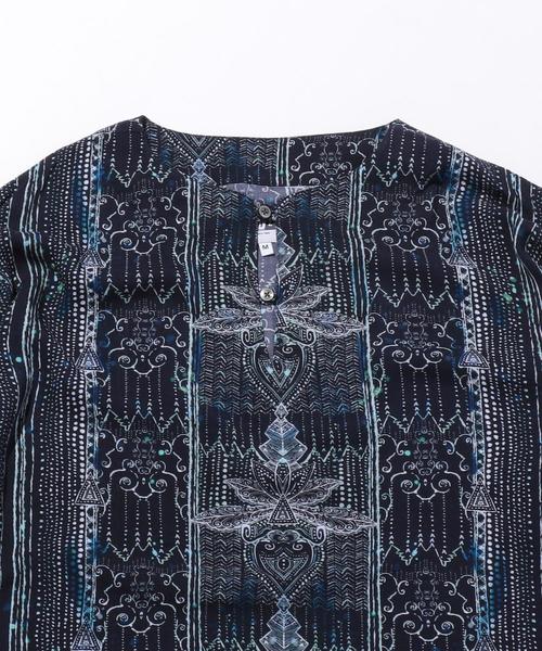 AiE（エーアイイー）の「＜AiE＞ LONG TINIC AP/シャツ □□（シャツ/ブラウス・メンズ・ネイビー・MEDIUM/SMALL）」の3枚目の写真