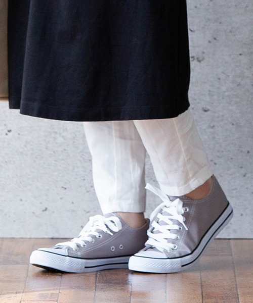 welleg（ウェレッグ）の「2タイプ選べる キャンパススニーカー 紐ありver.（スニーカー・レディース・ネイビー/アイボリー/ベージュ系その他/カーキ/マスタード/ベージュ/グレー/ブラック/ダークグレー/パイソン/レオパード/ブラック系その他・S/L/M/XS/3L/LL）」の4枚目の写真