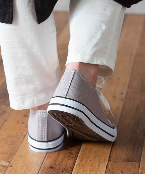 welleg（ウェレッグ）の「2タイプ選べる キャンパススニーカー 紐ありver.（スニーカー・レディース・ネイビー/アイボリー/ベージュ系その他/カーキ/マスタード/ベージュ/グレー/ブラック/ダークグレー/パイソン/レオパード/ブラック系その他・S/L/M/XS/3L/LL）」の14枚目の写真