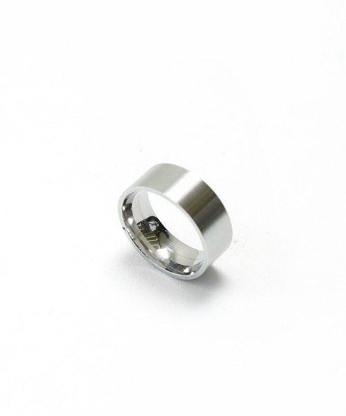 minsobi(ミンソビ)の「シンプルリング(リング・メンズ・ブラック/シルバー・FREE)」の2枚目の写真