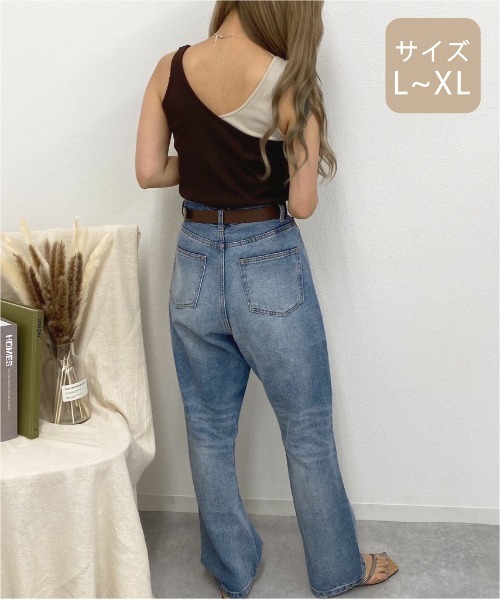 apres jour mignon(アプレジュールミニョン)の「【大きいサイズ】レイヤードタンクトップ【ZOZOTOWN限定アイテム】(タンクトップ・レディース・カーキ/ダークブルー/アイボリー/ダークブラウン/ブラック・X-LARGE)」の18枚目の写真