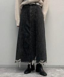 PAGEBOY | ケミカルデニムダメージスカート(デニムスカート)