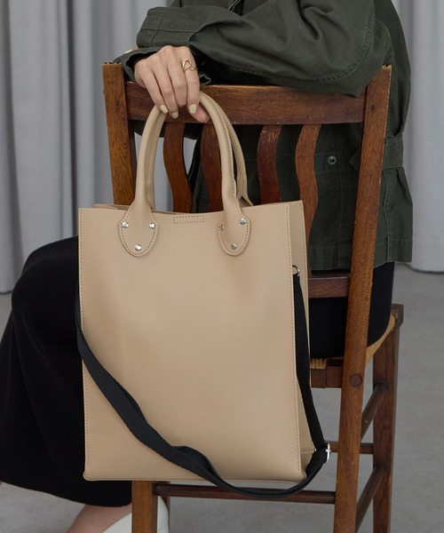 ポートジュール】 レザー クラシック縦型トートバッグ ZOZOTOWN