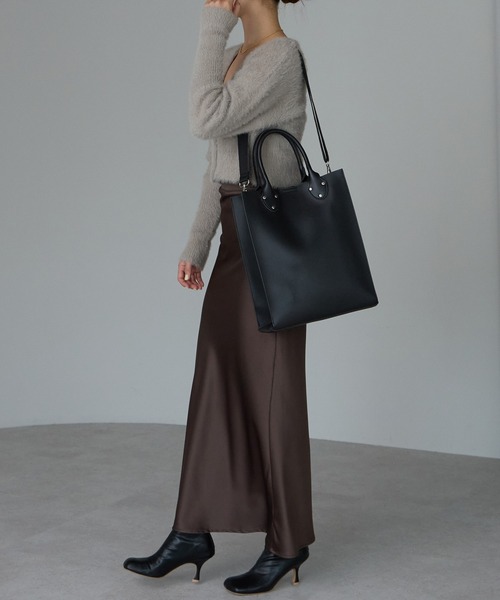 セール】【ポートジュール】 レザー クラシック縦型トートバッグ