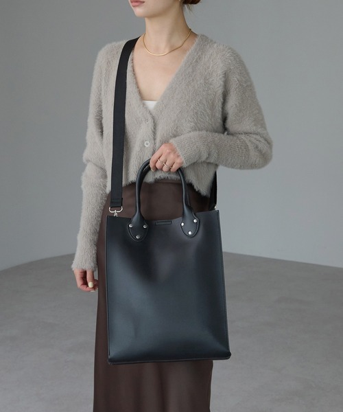 セール】【ポートジュール】 レザー クラシック縦型トートバッグ