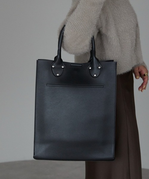 ポートジュール】 レザー クラシック縦型トートバッグ ZOZOTOWN限定