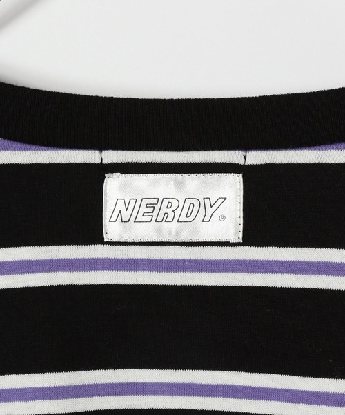 Heather（ヘザー）の「NERDY×Heather ボーダーロンT 893267（T