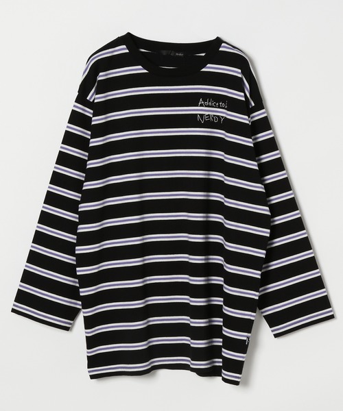 NERDY×Heather コラボ限定　ボーダーロンT Heather（ヘザー）の「NERDY×Heather ボーダーロンT 893267（T