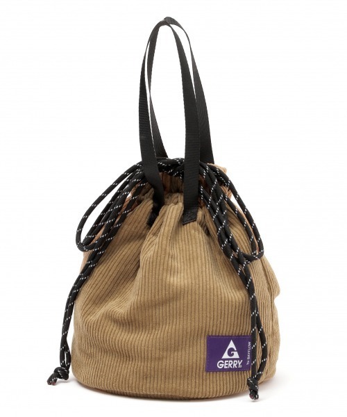 GERRY（ジェリー）の「【GERRY(ジェリー)】別注巾着バッグ（ハンドバッグ・メンズ・ブラック/ベージュ・ONE SIZE）」の7枚目の写真