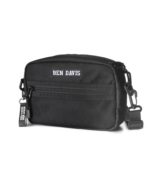BEN DAVIS(ベンデイビス)の「《BEN DAVIS》WIDE MESH SHOULDER WIDE MESH SHOULDER(ショルダーバッグ・メンズ・ブラック×ブラック/ブラック×パープル/ブラック×レッド/ブラック×イエロー・FREE)」の1枚目の写真