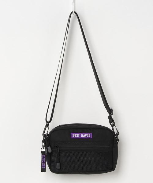 BEN DAVIS(ベンデイビス)の「《BEN DAVIS》WIDE MESH SHOULDER WIDE MESH SHOULDER(ショルダーバッグ・メンズ・ブラック×ブラック/ブラック×パープル/ブラック×レッド/ブラック×イエロー・FREE)」の11枚目の写真