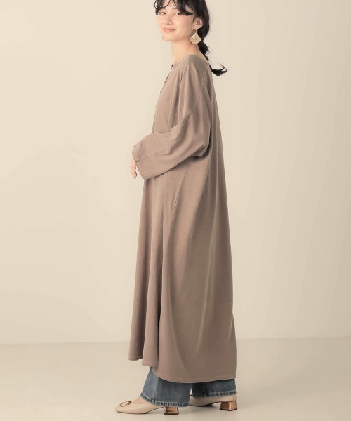 Bab（バブ）の「【WEB限定】ピグメント加工前後2WAYワンピース（ワンピース・レディース・チャコールグレー/アイボリー/モカ・FREE）」の5枚目の写真