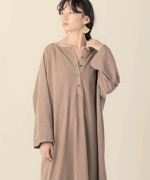 Bab（バブ）の「【WEB限定】ピグメント加工前後2WAYワンピース（ワンピース・レディース・チャコールグレー/アイボリー/モカ・FREE）」の8枚目の写真