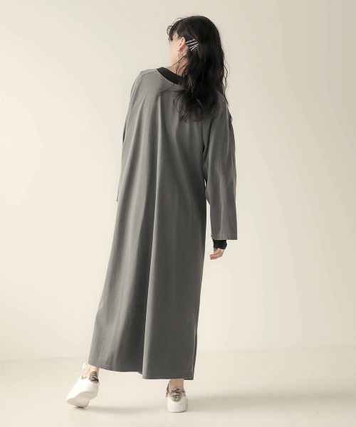 Bab（バブ）の「【WEB限定】ピグメント加工前後2WAYワンピース（ワンピース・レディース・チャコールグレー/アイボリー/モカ・FREE）」の13枚目の写真