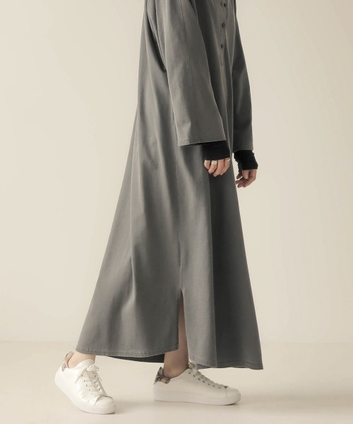 Bab（バブ）の「【WEB限定】ピグメント加工前後2WAYワンピース（ワンピース・レディース・チャコールグレー/アイボリー/モカ・FREE）」の14枚目の写真