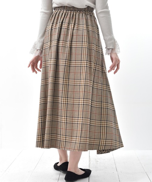 rps（アールピーエス）の「先染めロングスカート（スカート・レディース・ベージュ/ブラウン/ダークベージュ・M）」の19枚目の写真