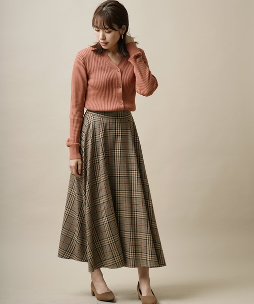 rps（アールピーエス）の「先染めロングスカート（スカート・レディース・ベージュ/ブラウン/ダークベージュ・M）」の15枚目の写真