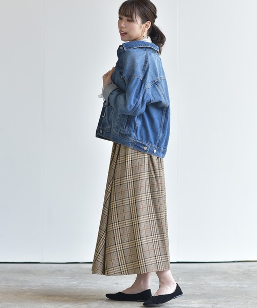 rps（アールピーエス）の「先染めロングスカート（スカート・レディース・ベージュ/ブラウン/ダークベージュ・M）」の16枚目の写真