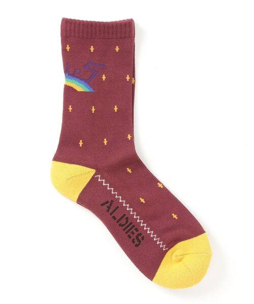 ALDIES（アールディーズ）の「Beer Sox / ビアーソックス（ソックス/靴下・メンズ・バーガンディー/ブルーグリーン/ブラック・MENS/WOMENS）」の4枚目の写真