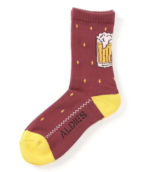 ALDIES（アールディーズ）の「Beer Sox / ビアーソックス（ソックス/靴下・メンズ・バーガンディー/ブルーグリーン/ブラック・MENS/WOMENS）」の16枚目の写真