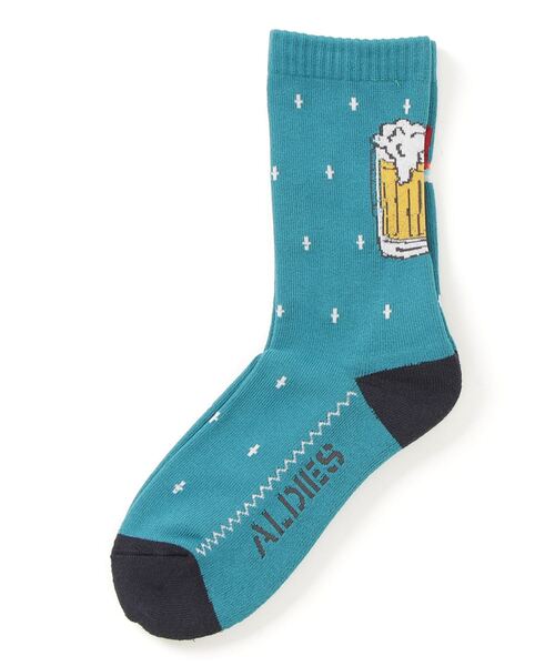 ALDIES（アールディーズ）の「Beer Sox / ビアーソックス（ソックス/靴下・メンズ・バーガンディー/ブルーグリーン/ブラック・MENS/WOMENS）」の11枚目の写真
