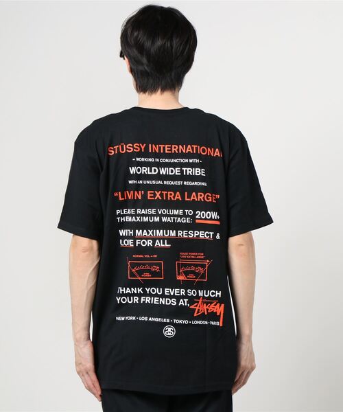 Stussy ダークネイビー Tシャツ　M STUSSY(ステューシー) 90's~00's center logo Tシャツ センター