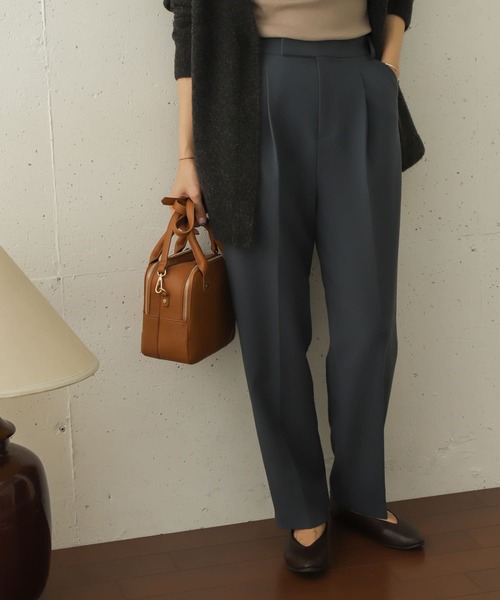 URBAN RESEARCH DOORS（アーバンリサーチドアーズ）の「TRダブルクロストラウザー（その他パンツ・レディース・アイボリー/ブルー/ベージュ・38/36）」の3枚目の写真