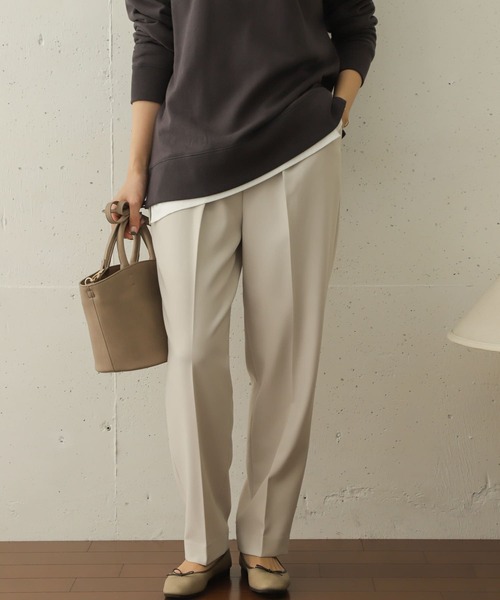 URBAN RESEARCH DOORS（アーバンリサーチドアーズ）の「TRダブルクロストラウザー（その他パンツ・レディース・アイボリー/ブルー/ベージュ・38/36）」の9枚目の写真