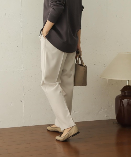 URBAN RESEARCH DOORS（アーバンリサーチドアーズ）の「TRダブルクロストラウザー（その他パンツ・レディース・アイボリー/ブルー/ベージュ・38/36）」の13枚目の写真