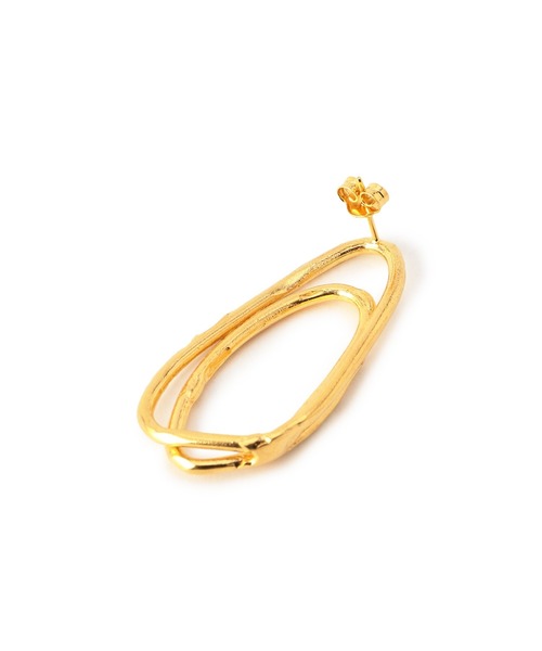 ESTNATION(エストネーション)の「【CLASSY. 11月号 掲載】ALIGHIERI / フープピアス(ピアス(両耳用)・レディース・ゴールド・FREE)」の3枚目の写真
